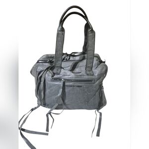 Alexander McQueen Gray Leather Tote Bag